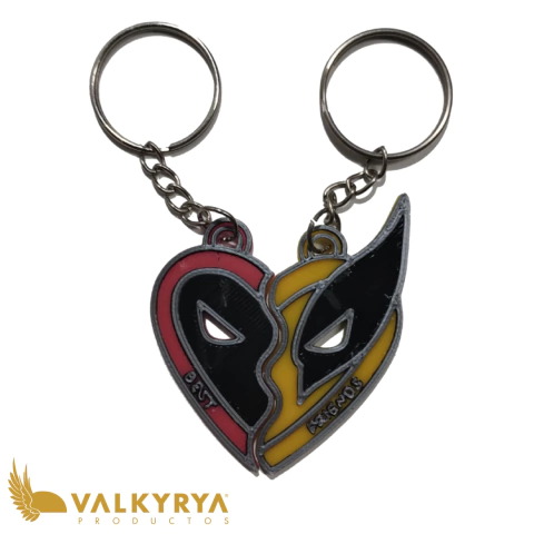 Llavero 3D - Deadpool/Wolverine