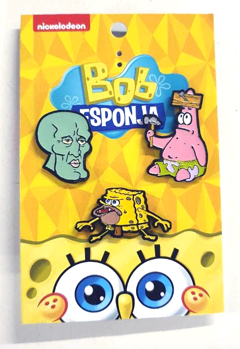 Pack Prendedores - Bob Esponja