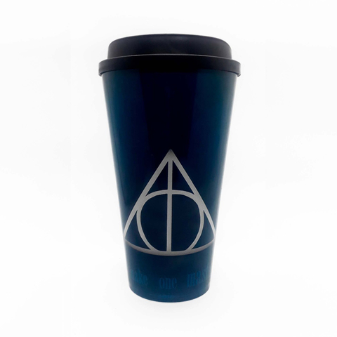 Vaso Plástico con Tapa Harry Potter - Reliquias de la Muerte