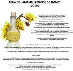Agua De Hamamelis Por 1 Lts En Piel Grasa Ojeras Oferta! por tiempo Limitado! - comprar online