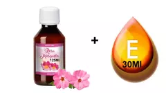 COMBO ACEITE ROSA MOSQUETA 125CC + VITAMIN E 30CC