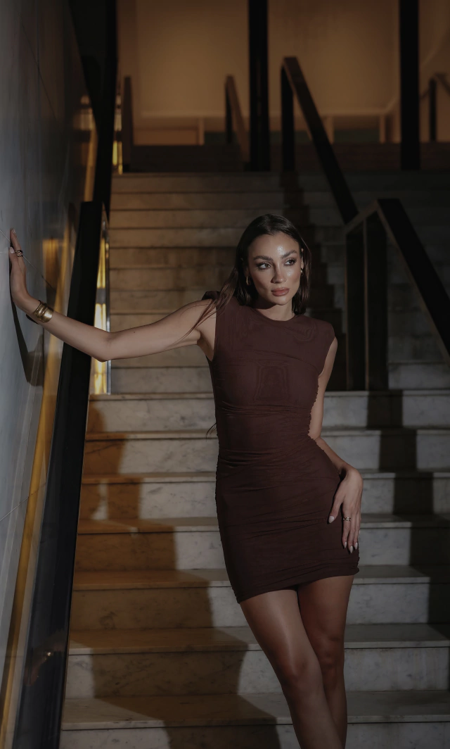Dress Narciso Café thumbnail 2