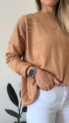 Maxi Sweater Con Tachas - Lomejordeti
