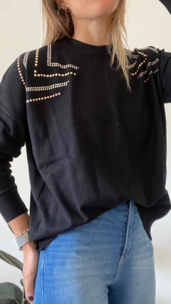 Maxi Sweater Con Tachas - comprar online