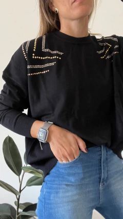 Maxi Sweater Con Tachas en internet