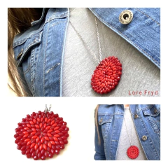 COLGANTE PIERA CORAL RED - comprar online