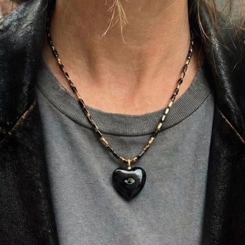 COLLAR CORAZON ONIX - comprar online