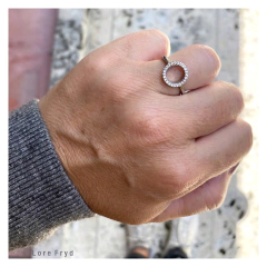 ANILLO CIRCULO CUBIC PLATA 925 - Lore Fryd