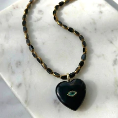 COLLAR CORAZON ONIX en internet