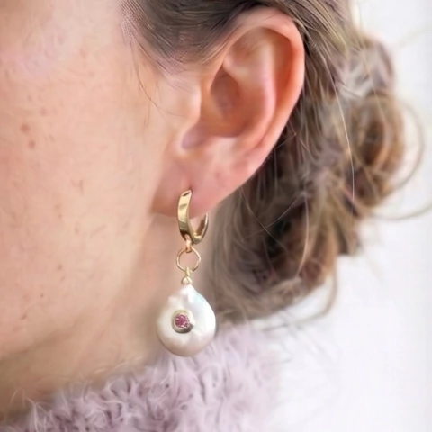 AROS PERLA PINK - comprar online