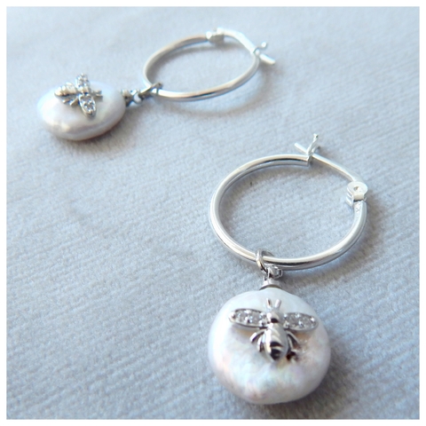 AROS BEE PLATA 925 - comprar online