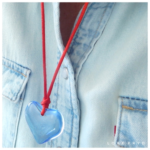 COLGANTE RENATA CORAZON RED