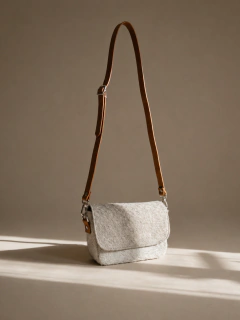 BANDOLERA ROMA PELO GRIS - comprar online