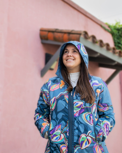 rompevientos AGAVE estampado azul - Thelma