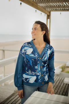 Cárdigan AGUAYMANTO azul en internet