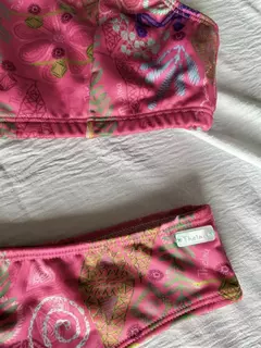 Bikini bordado fucisa corpiño escote cuadrado - tienda online