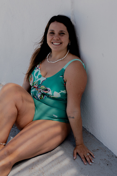 enteriza VERDE COMBINADA - Thelma