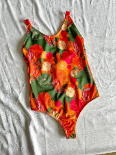 enteriza ESTAMPADO naranja - tienda online