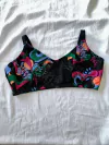 Corpiño breteles estampado negro