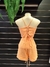 Conjunto short botoes perna #5577