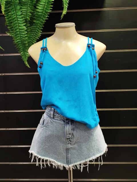 Blusa alça fina ilhós #5308 - comprar online