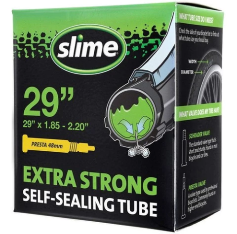 Cámara Bicicleta Antipinchazo Slime R 29 Válvula Presta