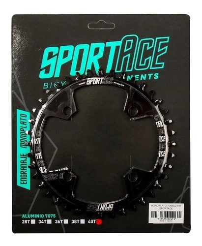 Monoplato Sportace 36t 38t 40t Bicicleta Mtb 104bcd