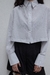 Camisa Crop Blanca Rayada en internet