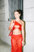 Top Heart Metallic Rojo