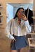 Camisa Crop Gris - comprar online