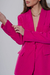 Imagen de BLAZ0927 Blazer de crepe sastrero liso forrado con lazo