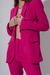 BLAZ0927 Blazer de crepe sastrero liso forrado con lazo en internet