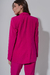 BLAZ0927 Blazer de crepe sastrero liso forrado con lazo - comprar online