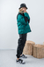 CAMP0010 Campera puffer de sire con parches, cierre y abrojos - tienda online