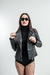 CUER00M4 Campera simil cuero con detalles metalicos rombos - comprar online