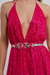 VEST0585 Vestido largo de lentejuela espalda baja bretel colita de rata - comprar online