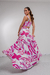 FALD4112 Maxi falda de crepe sastrero estampado con bolsillos en internet
