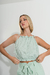 BLUS0224 Blusa de bambula con volados y elástico