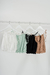 BLUS0224 Blusa de bambula con volados y elástico - comprar online