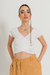 TOPS0203 Top cruzado morley escote V - Indumentaria Wassa