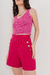 Imagen de SHOR0837 Short de crepe sastrero con botones plateados
