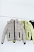 CAM21323 Puffer sire fantasia a cuadros con parche, puño y capucha desmontable - tienda online