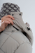 CAM21323 Puffer sire fantasia a cuadros con parche, puño y capucha desmontable - tienda online