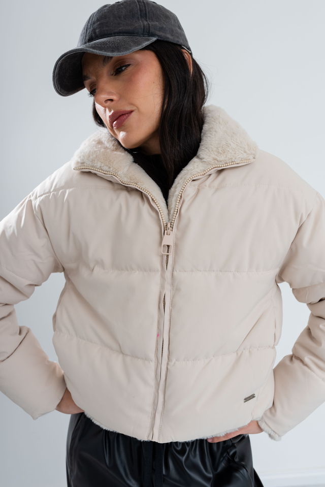 Campp100 Campera Reversible Puffer Sire Con Piel Interna Y Bolsillos thumbnail 2