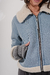 GAMU0949 Gamulan denim combinado con boucle crudo