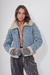 GAMU0949 Gamulan denim combinado con boucle crudo - comprar online
