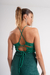 TOPS0264 Top crepe de punto texturado con glitter y espalda abierta cruzada - comprar online