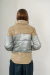 CAMP0029 Puffer 3 recortes combinados entre reflex y brilloso - tienda online