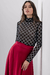 TOPS2112 Top de tul manga larga con strass en rombo - comprar online