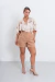 SHOR0891 Short sastrero con pinzas, pasacinto y bolsillos - comprar online